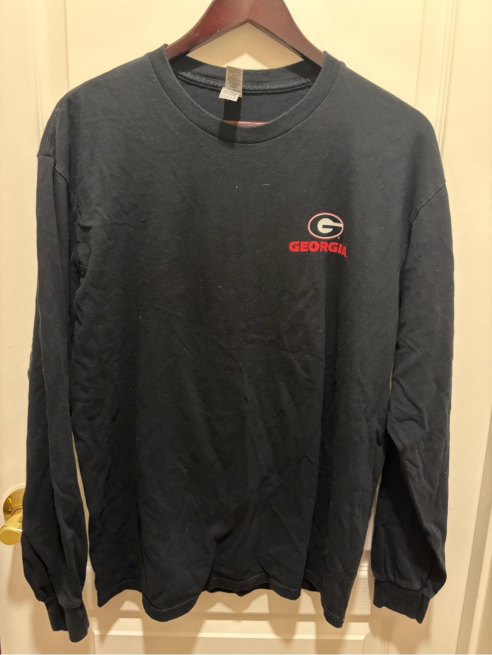 Georgia UGA Long-Sleeve Logo T-Shirt - Black
